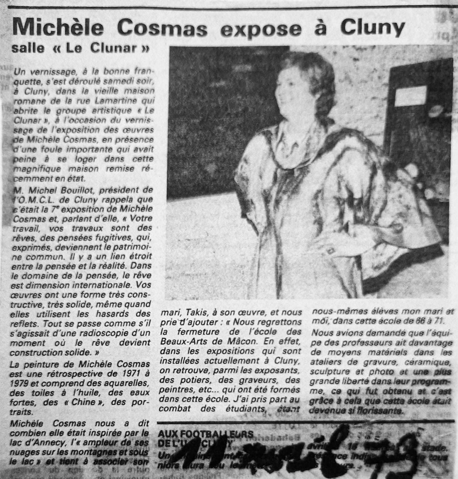 Article presse Michèle Zanaroli